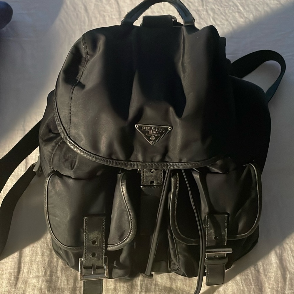 Prada Authentic Nylon Backpack - Very Decent Cond… - image 1